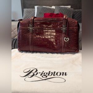 vintage cherry red brighton purse